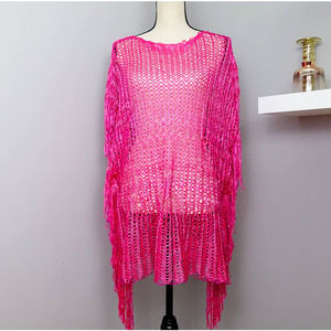 Charlotte Daniel Pink Sparkle Kimono Swim Cover Up